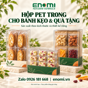 PET Gift Boxes for Individually Wrapped Food & Confectionery — ENOMI product or application reference