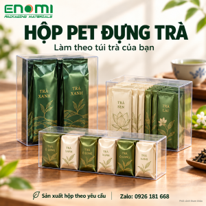Custom Folding PET Boxes for Packaged Tea — ENOMI product or application reference