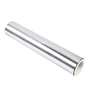 Silver foil roll illustrating its appearance; grade and gloss are matched against a sample